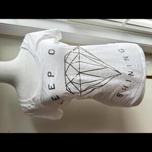 Express Keep On Shining Graphic Tee - size XS